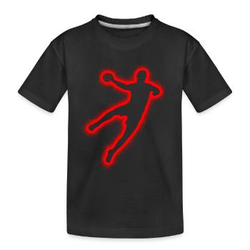 Handball players Handball men Boys Handball - Kids' Premium Organic T-Shirt - black - Front