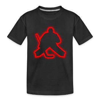 Gardien de but de hockey sur glace Hockey garçons Hockey pour enfants - T-shirt bio Premium Enfant - noir - Devant