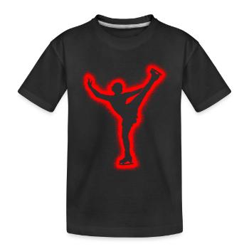 Patinage artistique Patineuse artistique Fille Patinage artistique - T-shirt bio Premium Enfant - noir - Devant