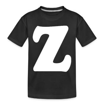 Impression en grand style Z | Lettre Z | Z Logo - T-shirt bio Premium Enfant - noir - Devant