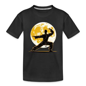 Tai Chi Zen Meditation – Chi Qigong Training - Kinder Premium Bio T-Shirt - Schwarz - Vorne