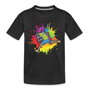 Stunt Scooter - Kinder Premium Bio T-Shirt - Schwarz - Vorne