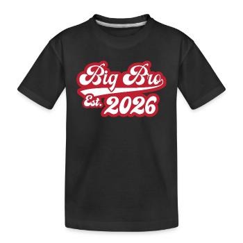Big Bro Est 2026 - T-shirt bio Premium Enfant - noir - Devant
