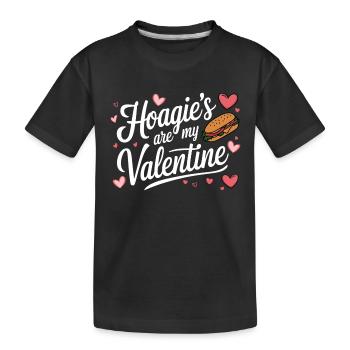 Hoagie’s are my Valentine - Kinder Premium Bio T-Shirt - Schwarz - Vorne