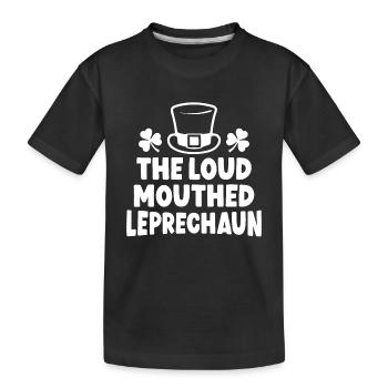 Le lutin à la grande gueule - T-shirt bio Premium Enfant - noir - Devant