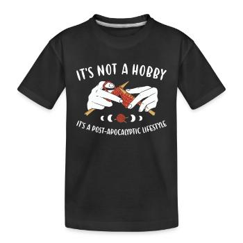 C’est une compétence de vie post-apocalyptique Tricot - T-shirt bio Premium Enfant - noir - Devant