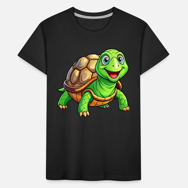 Mega Cute Turtle Kids' Premium Organic T-Shirt