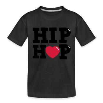 I heart Hip Hop - T-shirt bio Premium Enfant - noir - Devant
