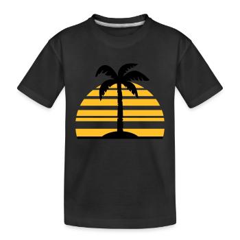 Palme - T-shirt bio Premium Enfant - noir - Devant