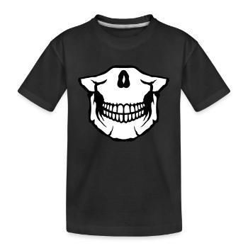 Low skull tooth 29 - Kids' Premium Organic T-Shirt - black - Front