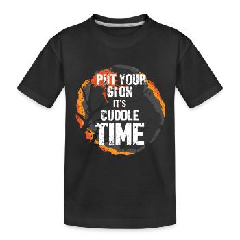 Jiu Jitsu Self Defense - Kids' Premium Organic T-Shirt - black - Front