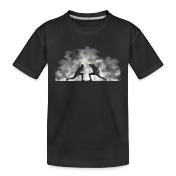 Fechter Fechtsport Fencer Fechten Fencing - Kids' Premium Organic T-Shirt - black - Front