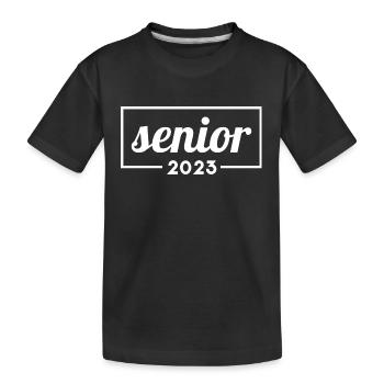 Senior 2023 - Abschlussfeier für Absolventen - Kinder Premium Bio T-Shirt - Schwarz - Vorne