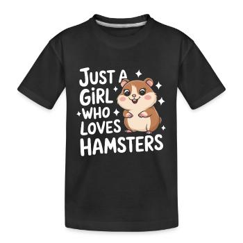 Hamster - T-shirt bio Premium Enfant - noir - Devant