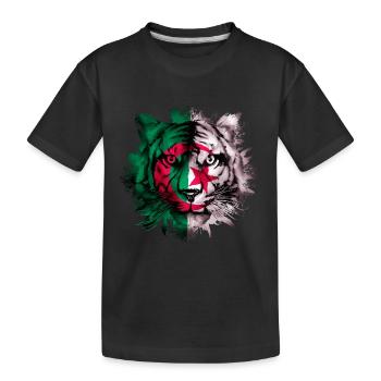 Algerien - Kinder Premium Bio T-Shirt - Schwarz - Vorne