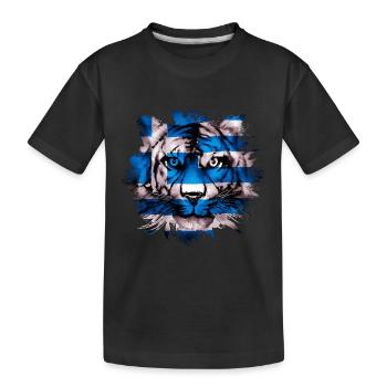 Griechenland - Kinder Premium Bio T-Shirt - Schwarz - Vorne