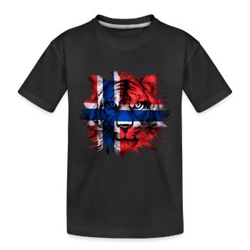 Norwegen - Kinder Premium Bio T-Shirt - Schwarz - Vorne