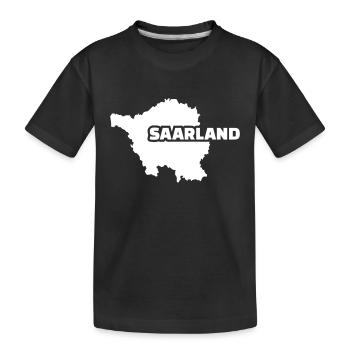 Saarland - Kinder Premium Bio T-Shirt - Schwarz - Vorne