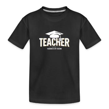 Profession d’enseignant d’école d’enseignement - T-shirt bio Premium Enfant - noir - Devant