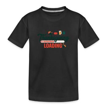 Thanksgiving Chargement Barre de chargement de Thanksgiving - T-shirt bio Premium Enfant - noir - Devant