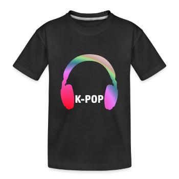 Kpop Merch Musique pop coréenne Style K-Pop - T-shirt bio Premium Enfant - noir - Devant