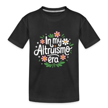 Altruisme Don désintéressé Donner d’école - T-shirt bio Premium Enfant - noir - Devant