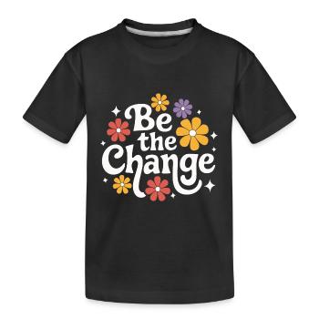 Altruisme Don désintéressé Donner d’école - T-shirt bio Premium Enfant - noir - Devant