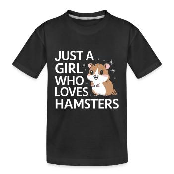 Hamster - T-shirt bio Premium Enfant - noir - Devant