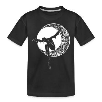 Lune de dentelle - T-shirt bio Premium Enfant - noir - Devant