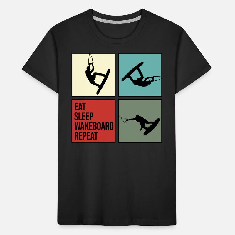 wakeboard wakeboard câble eau rat manger répéter T-shirt bio Premium Enfant