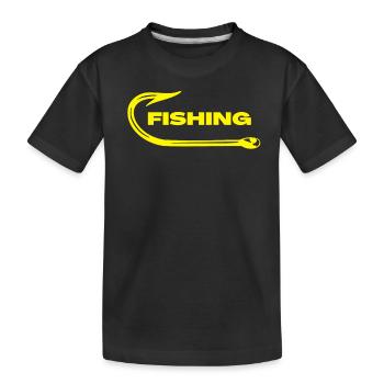 Pêche Pêche - T-shirt bio Premium Enfant - noir - Devant
