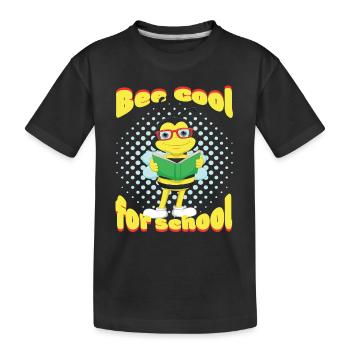 Kindergarten Enrollment 1st day of school Back to school - Kids' Premium Organic T-Shirt - black - Front
