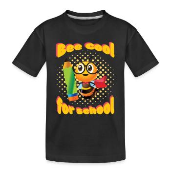 Kindergarten Enrollment 1st day of school Back to school - Kids' Premium Organic T-Shirt - black - Front