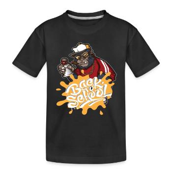 Kindergarten Enrollment 1st day of school Back to school - Kids' Premium Organic T-Shirt - black - Front
