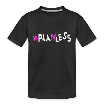 heute keine Idee kein Plan Ahnungslos planlos - Kinder Premium Bio T-Shirt - Schwarz - Vorne