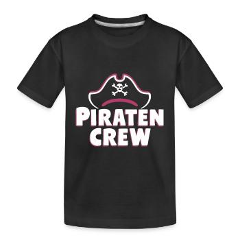 Pirate Carnival Carnival Costume Disguise - Kids' Premium Organic T-Shirt - black - Front