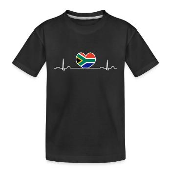 Afrique du Sud - T-shirt bio Premium Enfant - noir - Devant