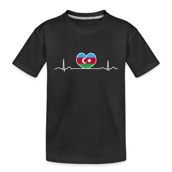 Azerbaïdjan - T-shirt bio Premium Enfant - noir - Devant