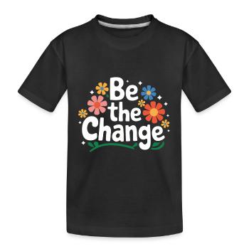 Altruisme Don désintéressé Donner d’école - T-shirt bio Premium Enfant - noir - Devant