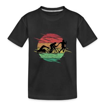 Triathlon - T-shirt bio Premium Enfant - noir - Devant