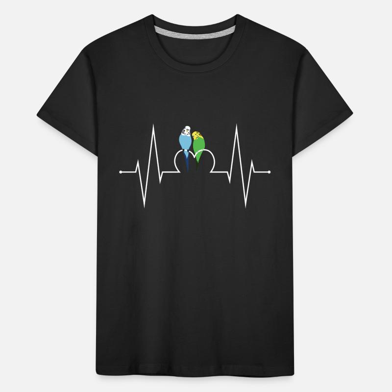 Budgerigar Heartbeat T-shirt bio Premium Enfant