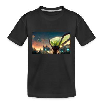 Futuristische Venusfliegenfalle - Kinder Premium Bio T-Shirt - Schwarz - Vorne