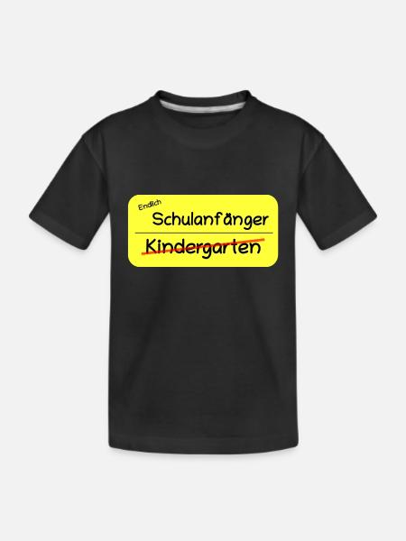 Finally school beginners - Kids' Premium Organic T-Shirt - black