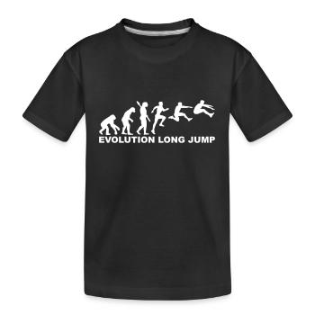 Evolution Long jump - T-shirt bio Premium Enfant - noir - Devant