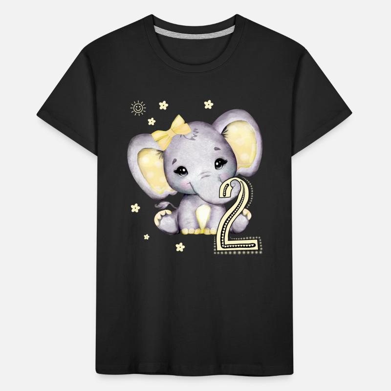 Kinder Geburtstagsgeschenk 2 Jahre Mädchen Kinder Premium Bio T-Shirt