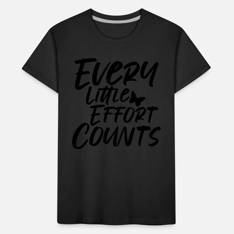 Frase - Chaque petit effort compte - Mariposa T-shirt bio Premium Enfant