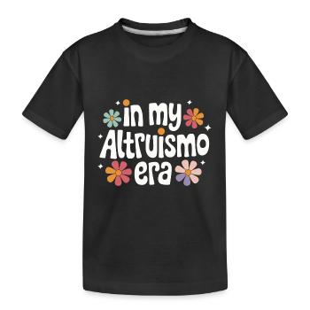 Altruisme Don désintéressé Donner d’école - T-shirt bio Premium Enfant - noir - Devant