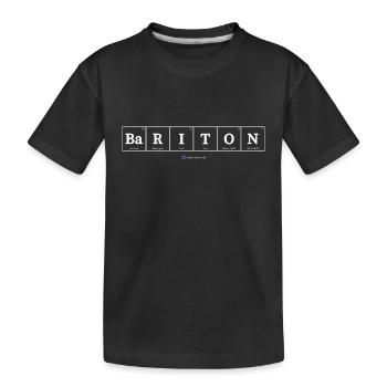 Bariton (dunkle Stoffe) - Kinder Premium Bio T-Shirt - Schwarz - Vorne