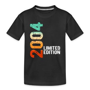2004 édition limitée millésime année de naissance rétro - T-shirt bio Premium Enfant - noir - Devant