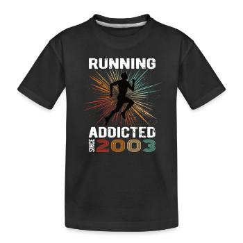 Running Vintage Running Addicted runner jogger 2003 - T-shirt bio Premium Enfant - noir - Devant